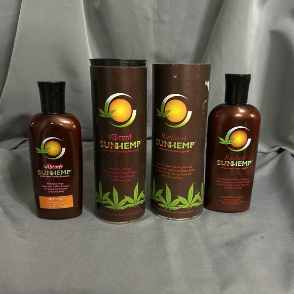 NIB RARE California Tan Step‎ 1 And 2 Sun Hemp-vibrant And Radiant. Vintage - Picture 2 of 7